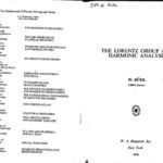 خرید و دانلود نسخه کامل کتاب The Lorentz group and harmonic analysis (The Mathematical physics monograph series)