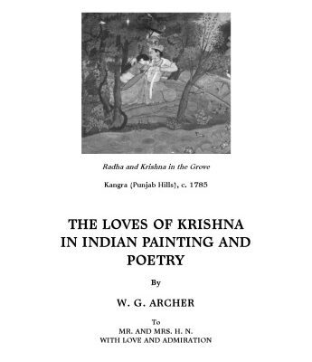 خرید و دانلود نسخه کامل کتاب The Loves of Krishna in Indian Painting and Poetry (Illustrated Edition)