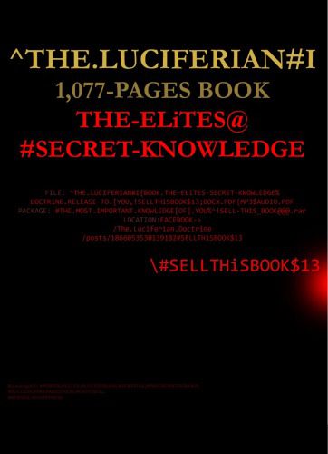 خرید و دانلود نسخه کامل کتاب The Luciferian #I (The Elites Secret Knowledge [of Power, Money & Control {1077pgs_68ce84f097905.jpeg خرید و دانلود نسخه کامل کتاب The Luciferian #I (The Elites Secret Knowledge [of Power, Money & Control {1077pgs