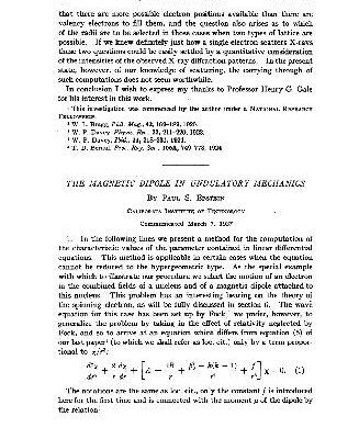 خرید و دانلود نسخه کامل کتاب The Magnetic Dipole in Undulatory Mechanics