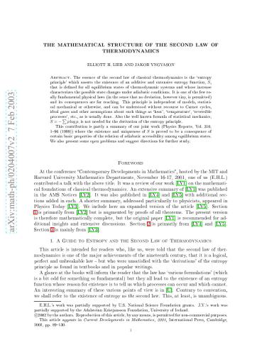 خرید و دانلود نسخه کامل کتاب The mathematical structure of the second law of thermodynamics_68bee0d7ee502.jpeg خرید و دانلود نسخه کامل کتاب The mathematical structure of the second law of thermodynamics