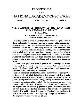 خرید و دانلود نسخه کامل کتاب The Mechanics of Intrusion of the Black Hills (S. D.) Precambrian Granite