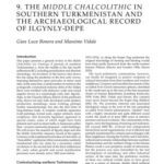 خرید و دانلود نسخه کامل کتاب The Middle Chalcolithic in southern Turkmenistan and the archaeological record of Ilgynly-depe