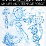 خرید و دانلود نسخه کامل کتاب The Mlaatr Sketchbook by the artists from My Life as a Teenage Robot