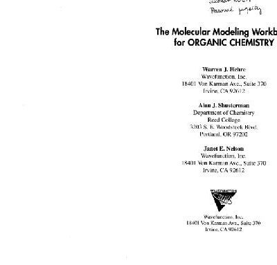 خرید و دانلود نسخه کامل کتاب The molecular modeling workbook for organic chemistry