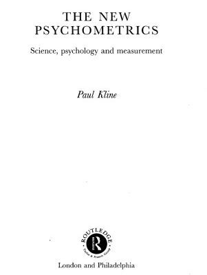 خرید و دانلود نسخه کامل کتاب The New Psychometrics: Science, Psychology and Measurement