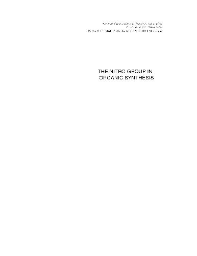 خرید و دانلود نسخه کامل کتاب The Nitro Group in Organic Synthesis_68d399e7588c9.jpeg خرید و دانلود نسخه کامل کتاب The Nitro Group in Organic Synthesis