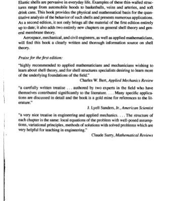 خرید و دانلود نسخه کامل کتاب The nonlinear theory of elastic shells