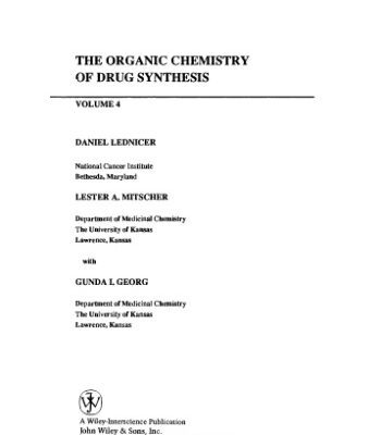 خرید و دانلود نسخه کامل کتاب The Organic Chemistry of Drug Synthesis, vol.4