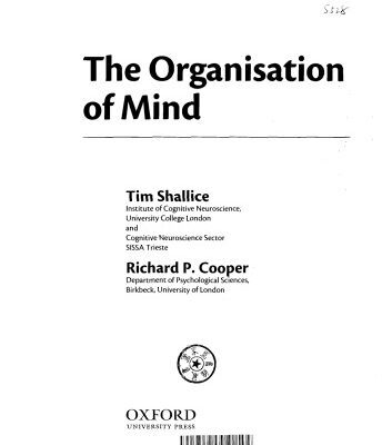 خرید و دانلود نسخه کامل کتاب The Organisation of Mind