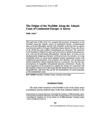 خرید و دانلود نسخه کامل کتاب The Origins of the Neolithic Along the Atlantic Coast of Continental Europe: A Survey