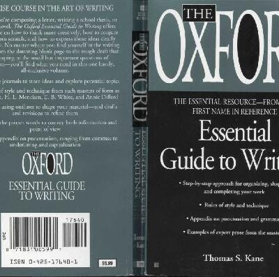 خرید و دانلود نسخه کامل کتاب The Oxford Essential Guide to Writing