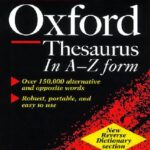 خرید و دانلود نسخه کامل کتاب The Oxford Thesaurus – An A-Z Dictionary Of Synonyms