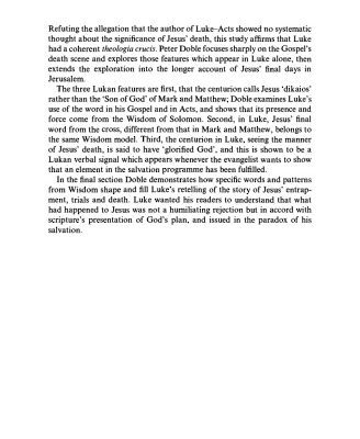 خرید و دانلود نسخه کامل کتاب The Paradox of Salvation: Luke’s Theology of the Cross (Society for New Testament Studies Monograph Series)