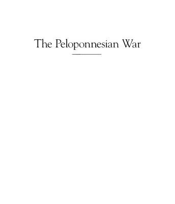 خرید و دانلود نسخه کامل کتاب The Peloponnesian War