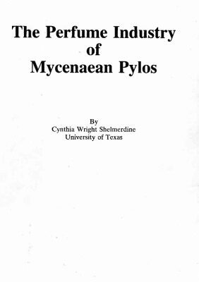 خرید و دانلود نسخه کامل کتاب The Perfume Industry of Mycenaean Pylos
