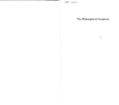 خرید و دانلود نسخه کامل کتاب The Philosophical Imaginary