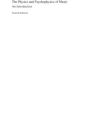 خرید و دانلود نسخه کامل کتاب The physics and psychophysics of music: an introduction