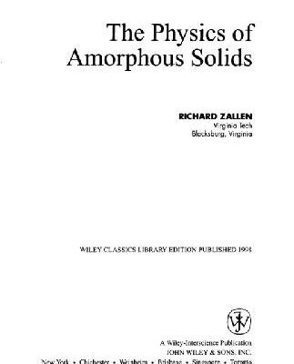 خرید و دانلود نسخه کامل کتاب The physics of amorphous solids
