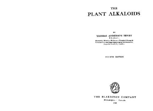 خرید و دانلود نسخه کامل کتاب The plant alkaloids_68d384d290815.jpeg خرید و دانلود نسخه کامل کتاب The plant alkaloids