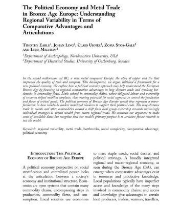 خرید و دانلود نسخه کامل کتاب The Political Economy and Metal Trade in Bronze Age Europe: Understanding Regional Variability in Terms of Comparative Advantages and Articulations