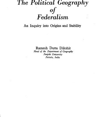 خرید و دانلود نسخه کامل کتاب The Political Geography of Federalism: An Inquiry into Origins and Stability