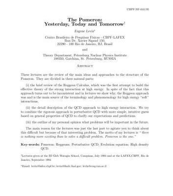 خرید و دانلود نسخه کامل کتاب The Pomeron