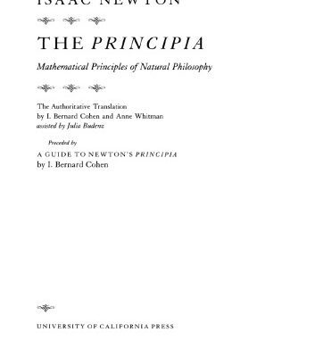 خرید و دانلود نسخه کامل کتاب The Principia: Mathematical Principles of Natural Philosophy. The Authoritative Translation and Guide