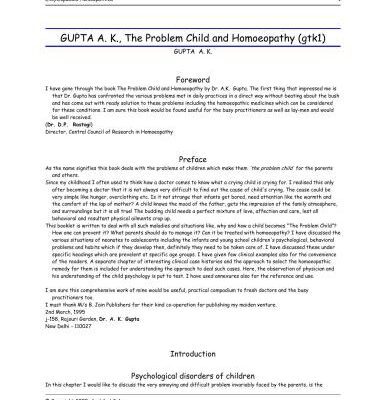 خرید و دانلود نسخه کامل کتاب The Problem Child and Homeopathy