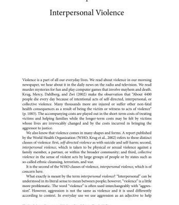 خرید و دانلود نسخه کامل کتاب The Psychology of Interpersonal Violence