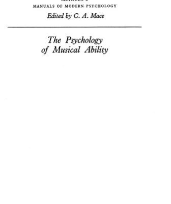 خرید و دانلود نسخه کامل کتاب The Psychology of Musical Ability