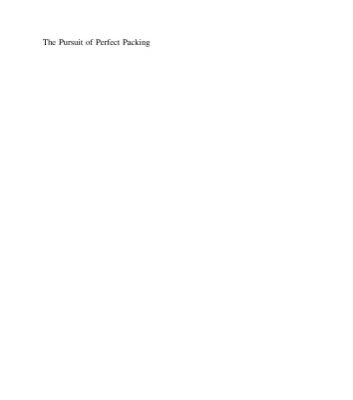 خرید و دانلود نسخه کامل کتاب The Pursuit of Perfect Packing