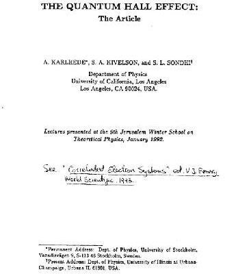 خرید و دانلود نسخه کامل کتاب The quantum Hall effect (Jerusalem 2002 winter school)