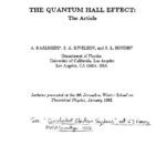 خرید و دانلود نسخه کامل کتاب The quantum Hall effect. Jerusalem
