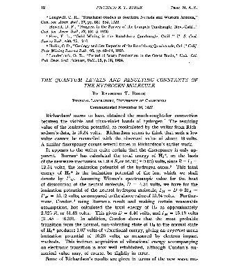 خرید و دانلود نسخه کامل کتاب The Quantum Levels and Resulting Constants of the Hydrogen Molecule