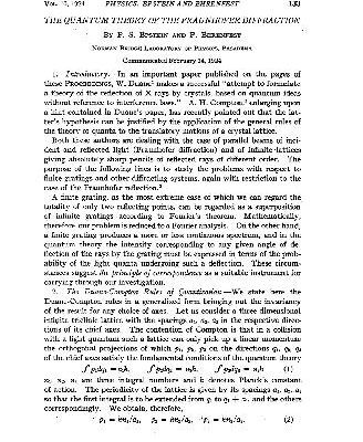 خرید و دانلود نسخه کامل کتاب The Quantum Theory of the Fraunhofer Diffraction