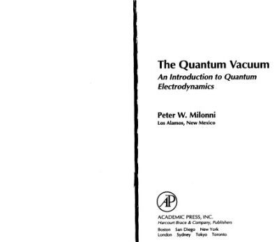 خرید و دانلود نسخه کامل کتاب The quantum vacuum: an introduction to quantum electrodynamics