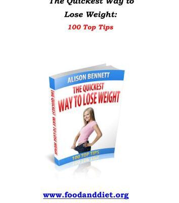خرید و دانلود نسخه کامل کتاب The Quickest Way to Lose Weight. 100 Top Tips
