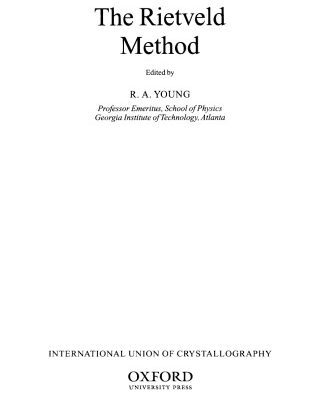 خرید و دانلود نسخه کامل کتاب The Rietveld Method