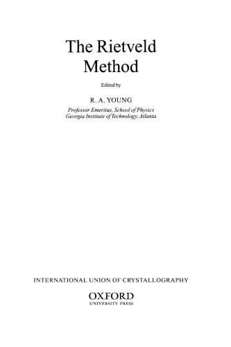 خرید و دانلود نسخه کامل کتاب The Rietveld Method_68bd511901eaa.jpeg خرید و دانلود نسخه کامل کتاب The Rietveld Method