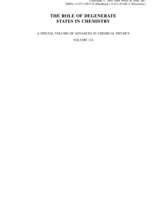 خرید و دانلود نسخه کامل کتاب The role of degenerate states in chemistry