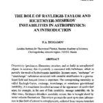 خرید و دانلود نسخه کامل کتاب The Role of Rayleigh – Taylor and Richtmyer-Meshkiv Instabilities in Astrophysics