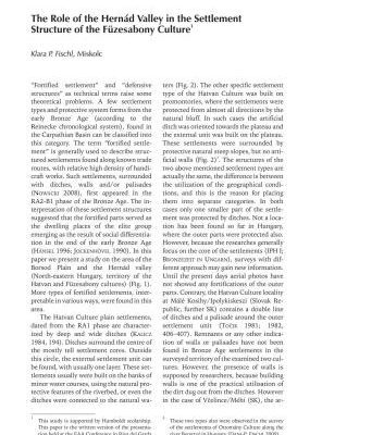 خرید و دانلود نسخه کامل کتاب The Role of the Hernád Valley in the Settlement Structure of the Füzesabony Culture