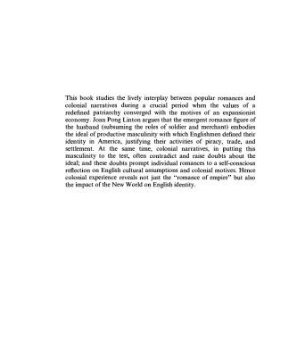 خرید و دانلود نسخه کامل کتاب The Romance of the New World: Gender and the Literary Formations of English Colonialism
