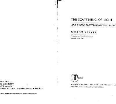 خرید و دانلود نسخه کامل کتاب The scattering of light