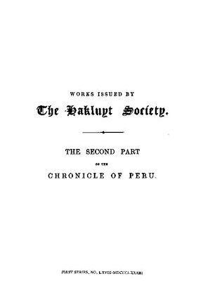 خرید و دانلود نسخه کامل کتاب The Second Part of the Chronicle of Peru by Pedro de Cieza de León