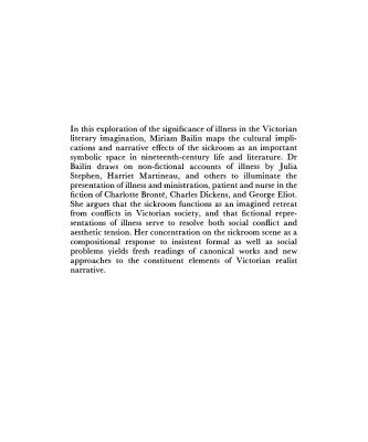 خرید و دانلود نسخه کامل کتاب The Sickroom in Victorian Fiction: The Art of Being Ill