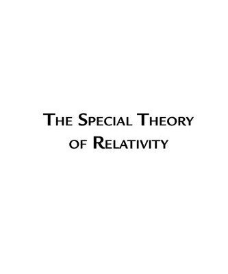 خرید و دانلود نسخه کامل کتاب The Special Theory of Relativity