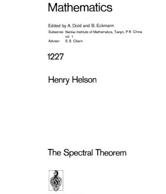 خرید و دانلود نسخه کامل کتاب The Spectral Theorem