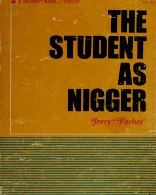 خرید و دانلود نسخه کامل کتاب The Student as Nigger